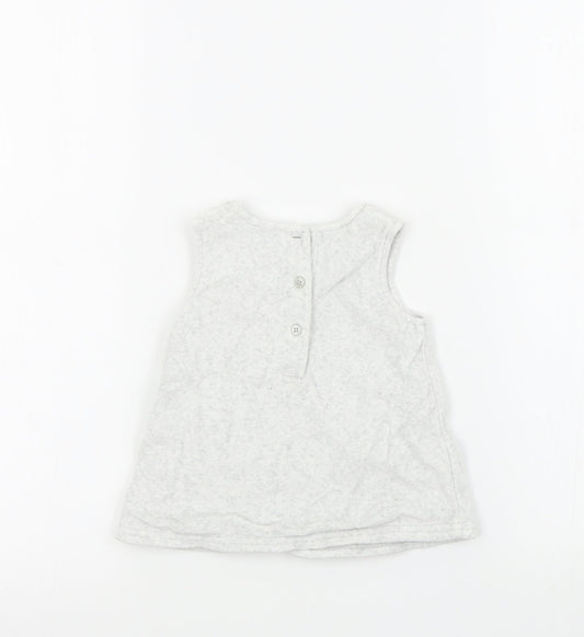 George Girls White Pinafore/Dungaree Dress Size 0-3 Months - Disney Baby Winnie the Pooh
