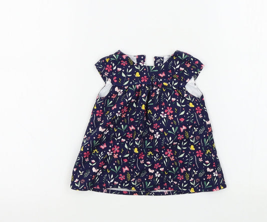 Primark Girls Blue Fair Isle Fit & Flare Size 0-3 Months