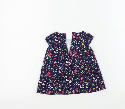 Primark Girls Blue Fair Isle Fit & Flare Size 0-3 Months