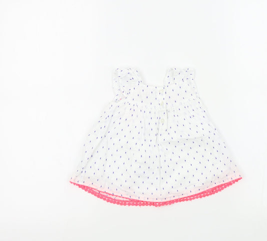 Primark Girls White Colourblock Fit & Flare Size 0-3 Months