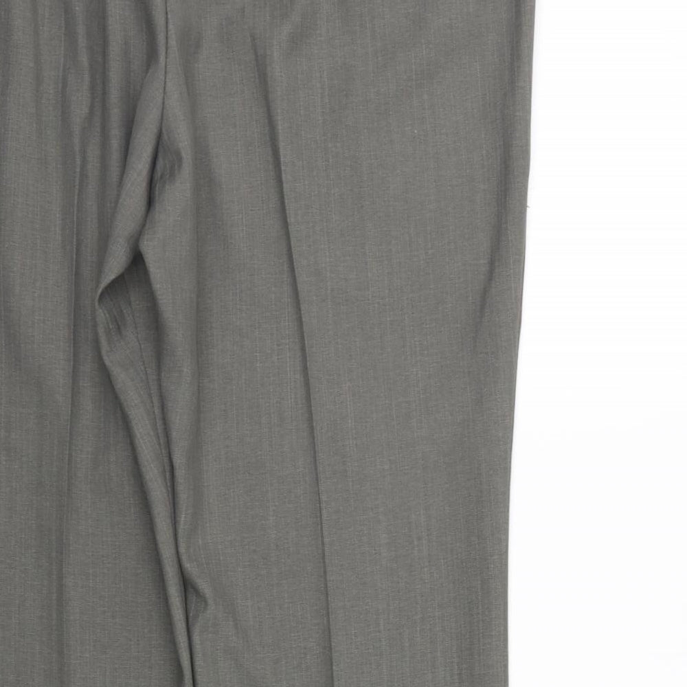 Womens UK Size 16 Impressions Regular Fit Grey Trousers