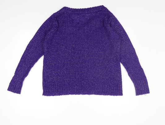 Marrisota Womens Purple Pullover Jumper Size 12