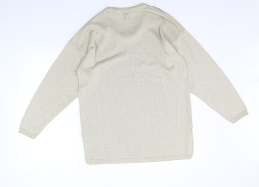 Apricot Womens Beige Pullover Jumper Size L