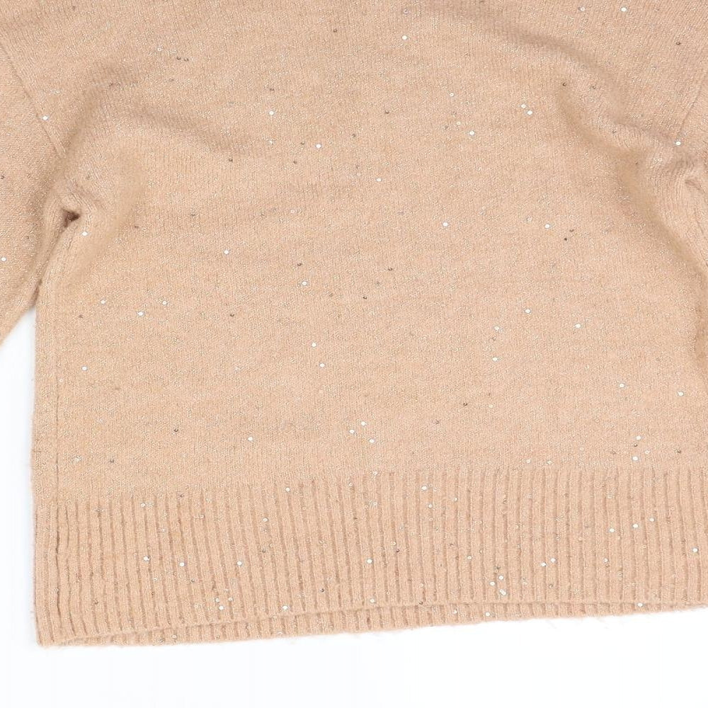 George Womens Beige Pullover Jumper Size S
