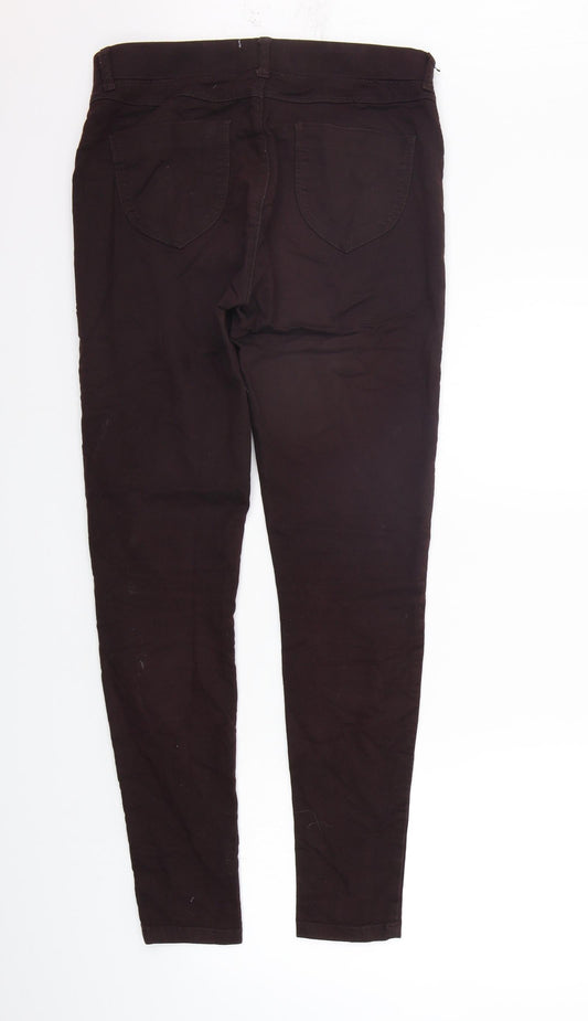 Womens UK Size 12 Dorothy Perkins Regular Fit Purple Trousers