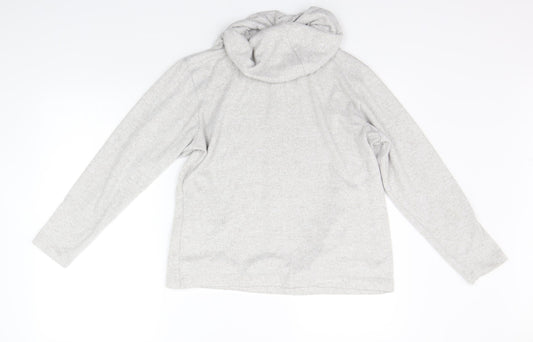 F&F Womens Grey Solid Kimono Pyjama Top Size 8