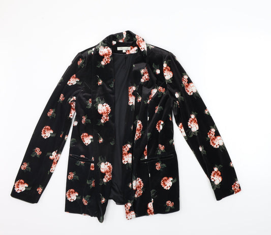 Womens UK Size 8 Peacocks Black Cardigan Jumper