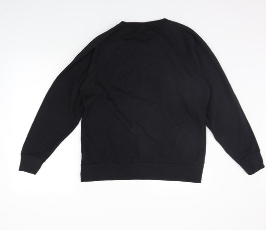 Fruit of the Loom Womens Black Pullover Jumper Size XL