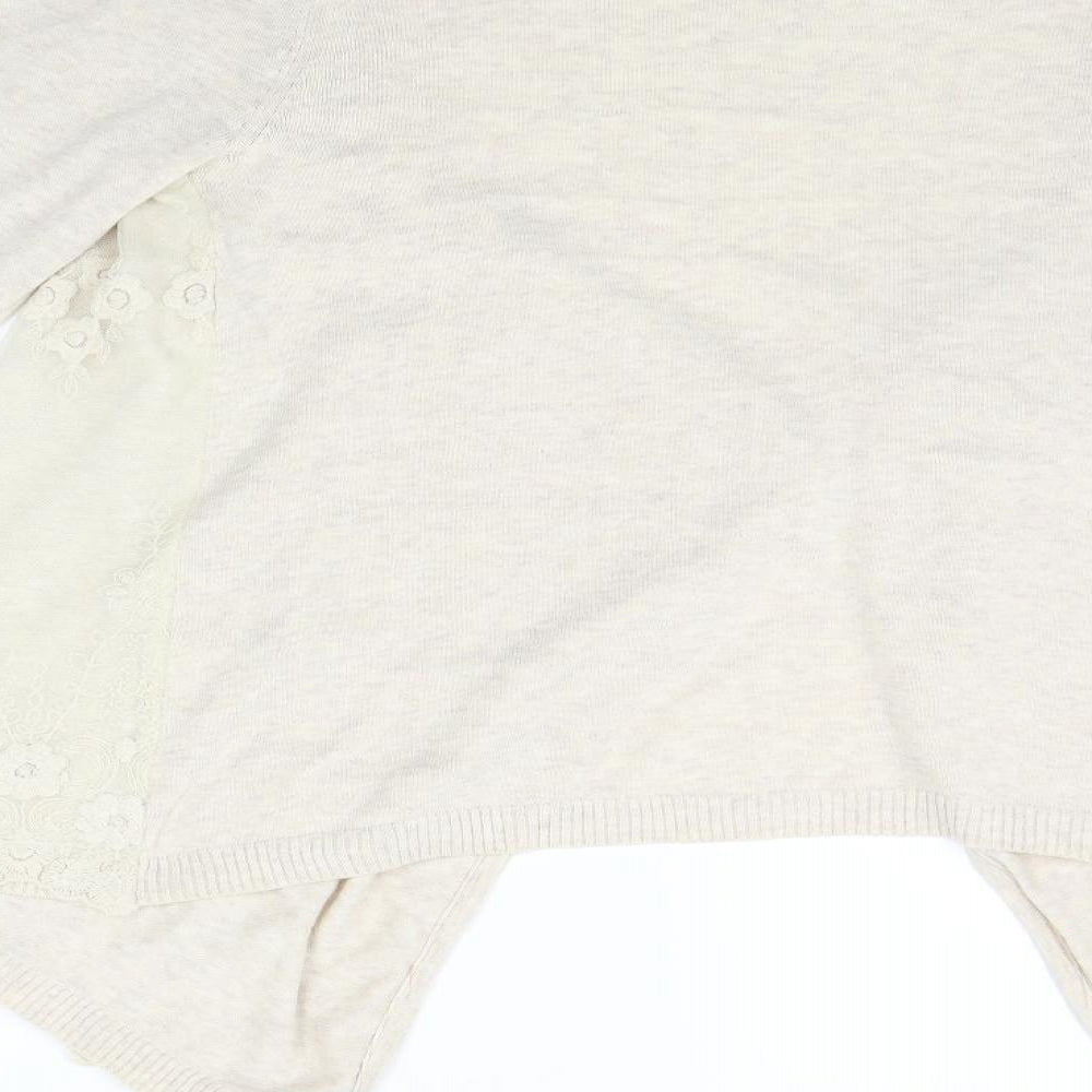 Womens UK Size 12 Together Beige Cardigan Jumper