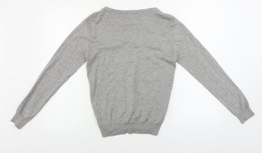 Atmosphere Womens Grey Cardigan Jumper Size 10