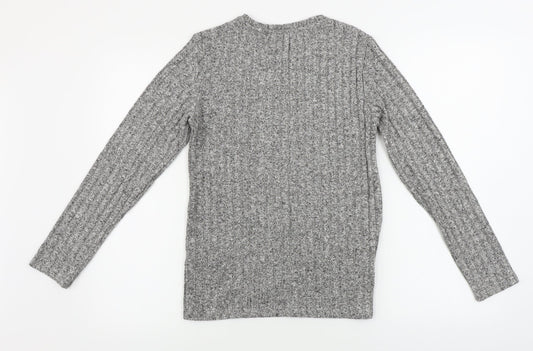 Womens UK Size 8 Papaya Grey Pullover Jumper