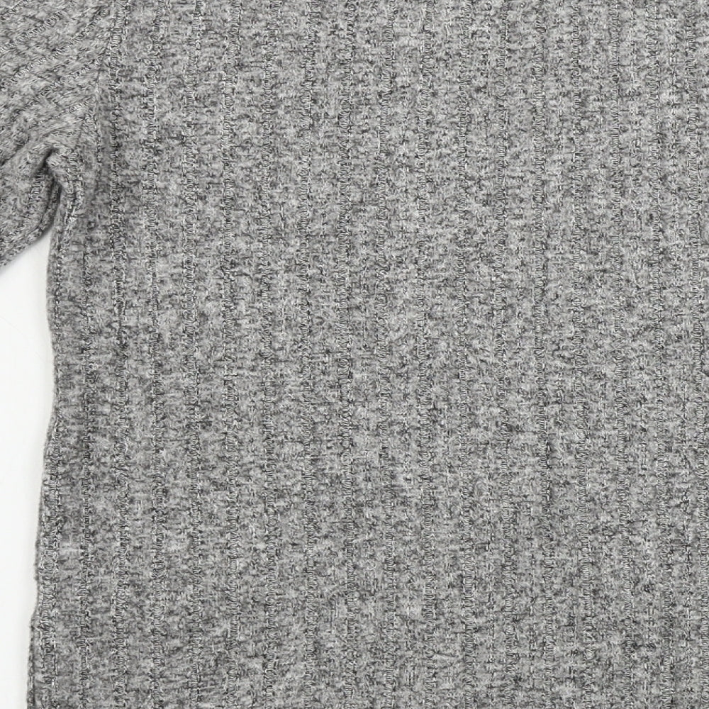 Womens UK Size 8 Papaya Grey Pullover Jumper