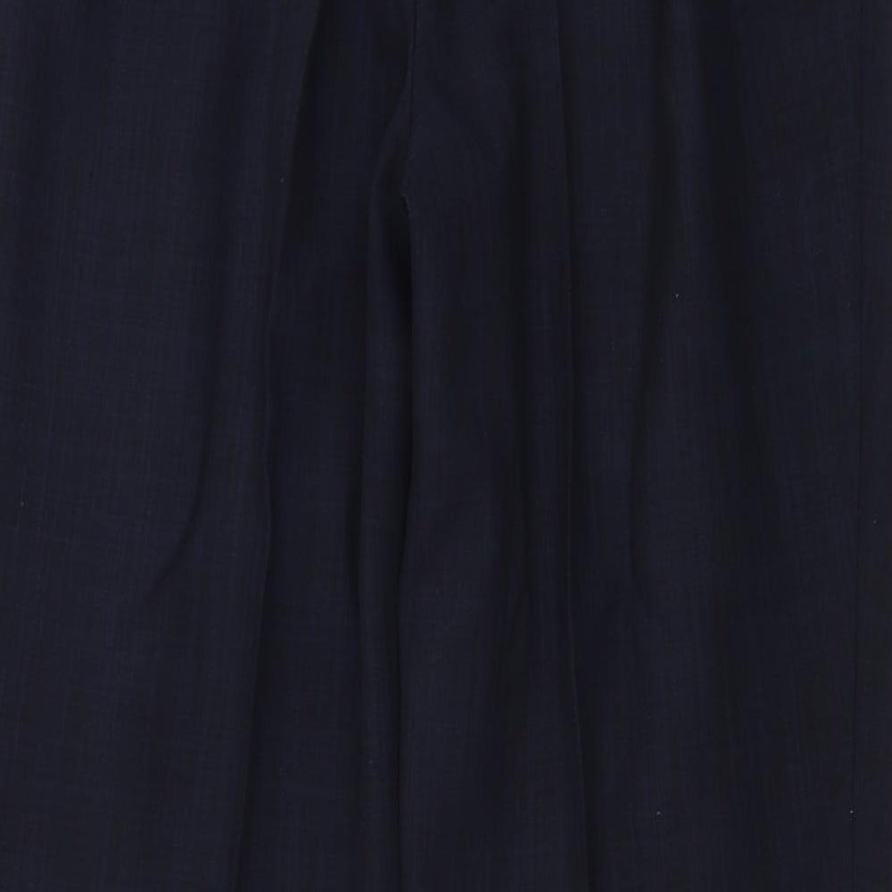 Womens UK Size 14 Marks and Spencer Regular Fit Blue Trousers