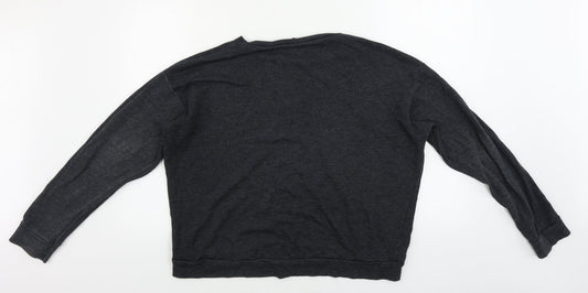 Womens UK Size 12 Topshop Grey Pullover Jumper