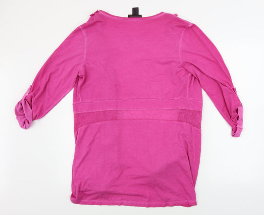 Creation Womens Pink Cardigan Jumper Size 12