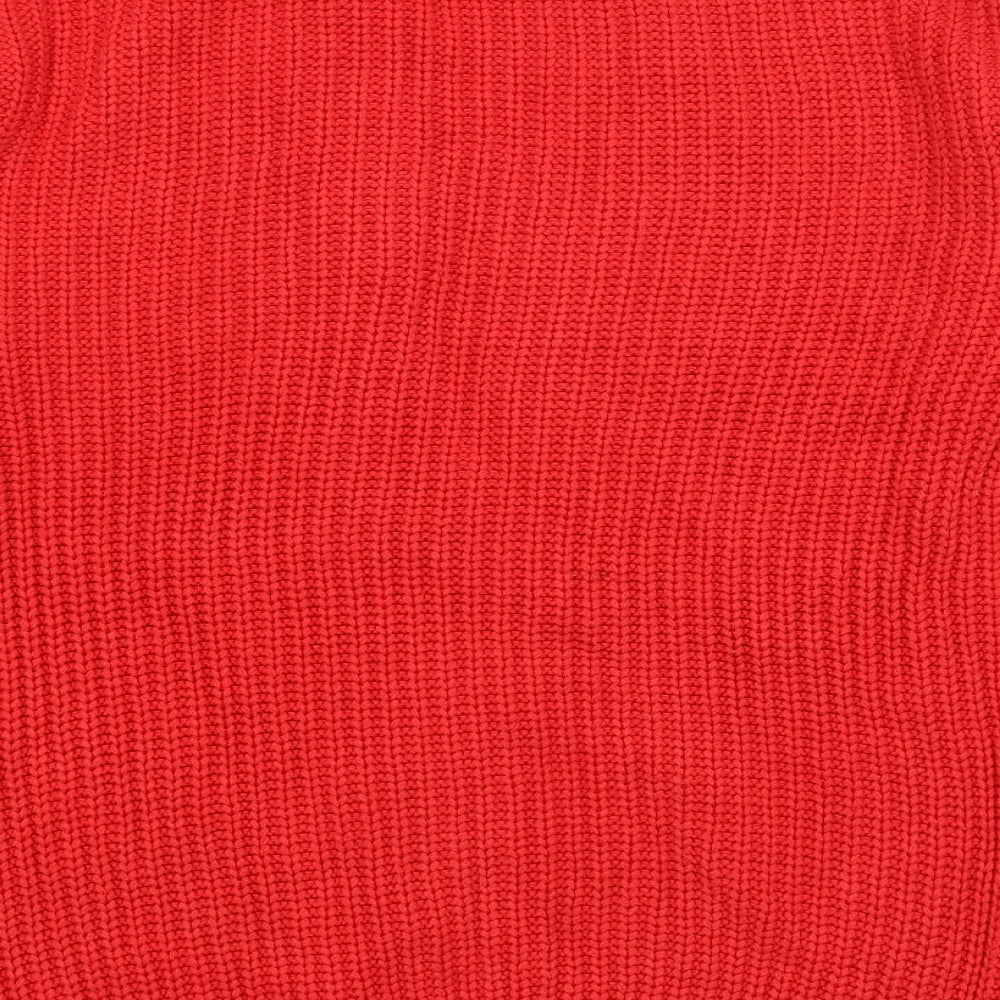 F&F Womens Red Wrap Jumper Size 10