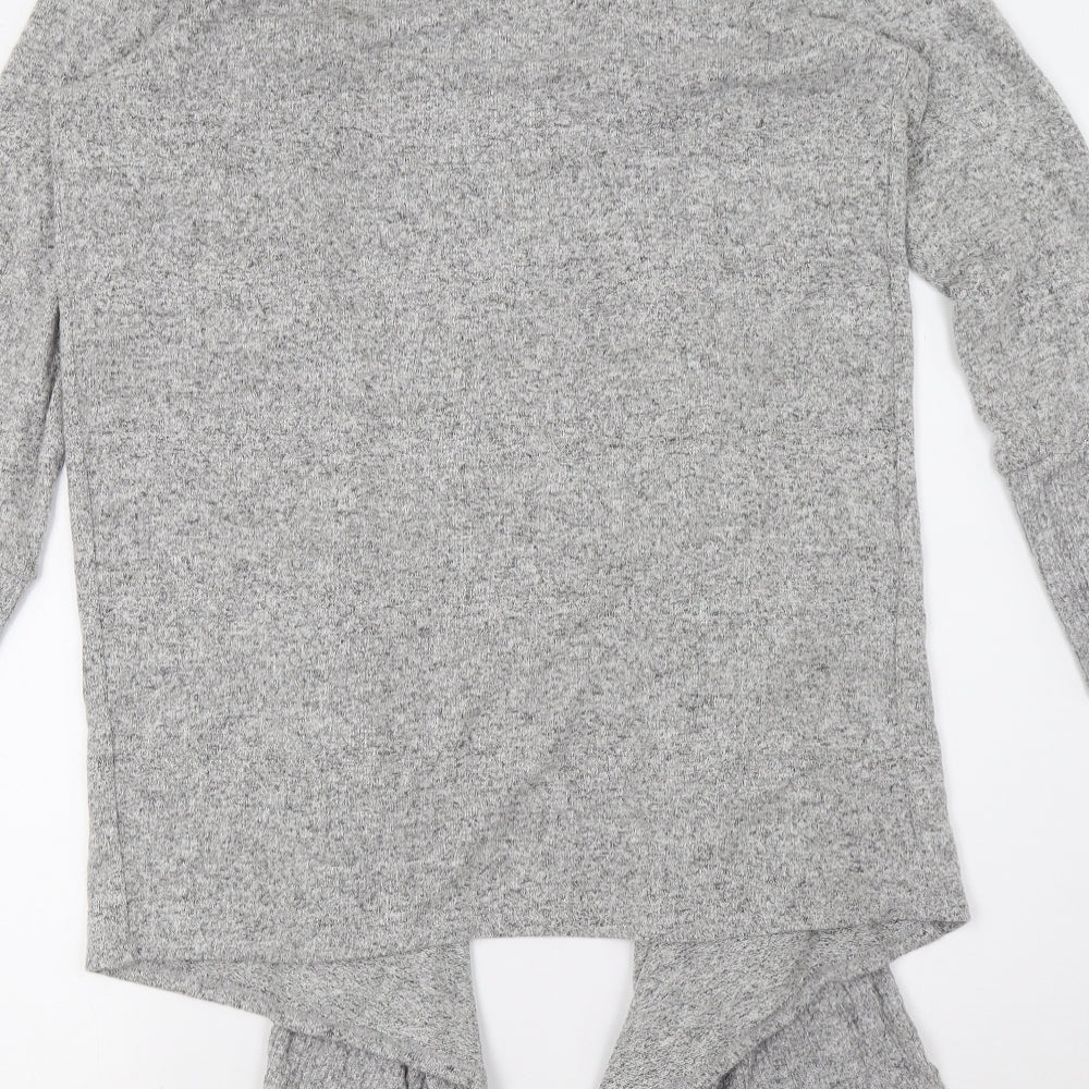 George Womens Grey Wrap Jumper Size M