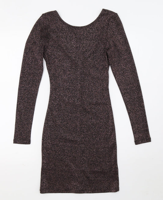 Divided Womens Purple Bodycon Size 6