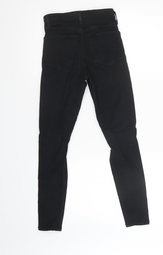 Womens UK Size 25 in Topshop Regular Fit Skinny Black Jeans