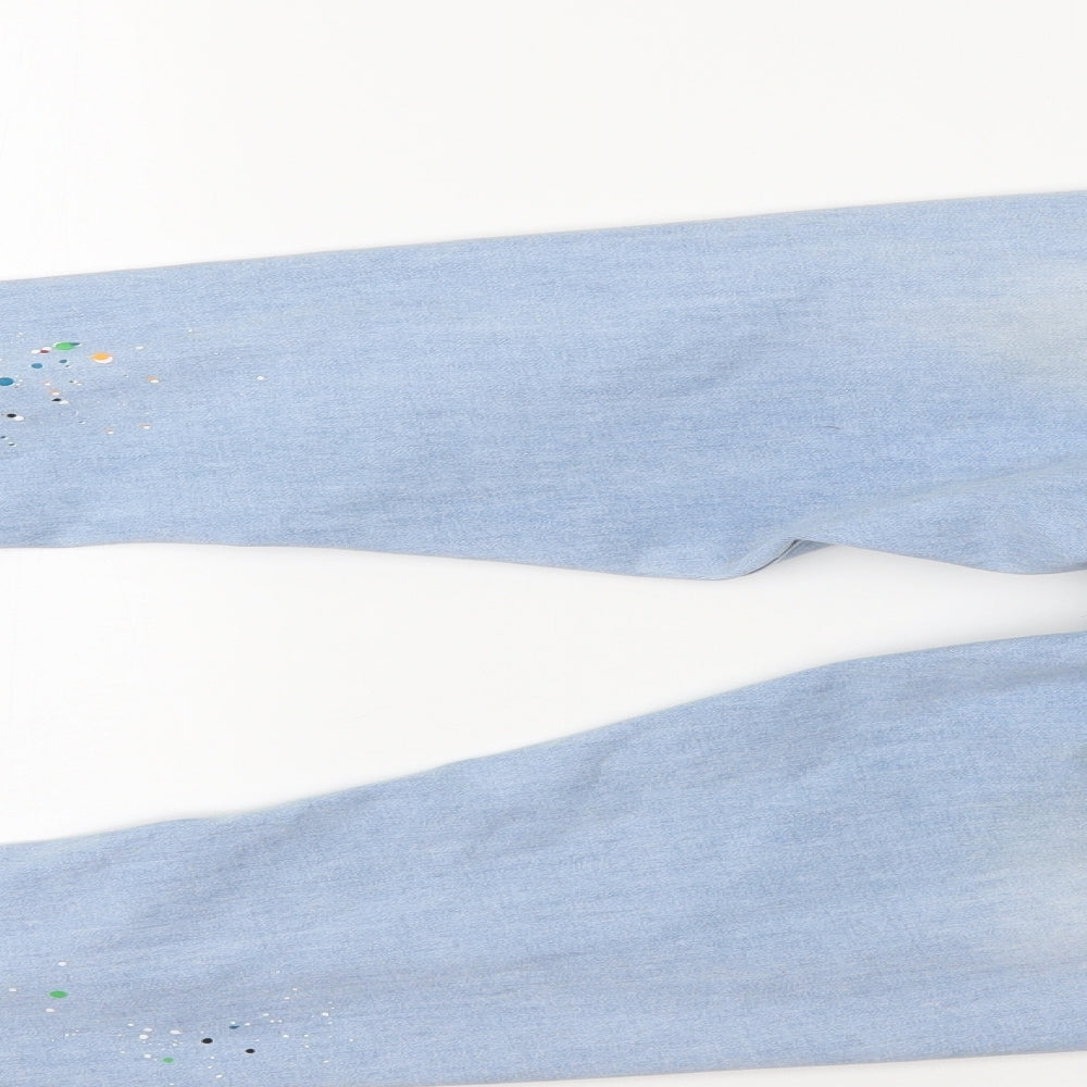 Good For Nothing Womens Blue Denim Skinny Jeans Size M L27.5 in