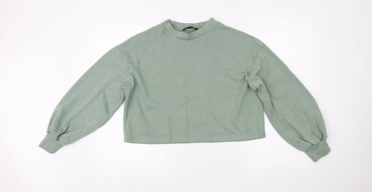 Womens UK Size M SheIn Green Pullover Jumper