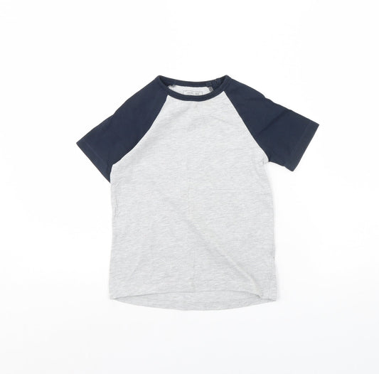 NEXT Boys Grey Basic T-Shirt Size 4 Years