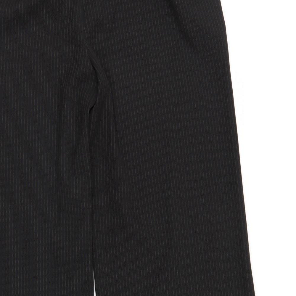 Nightingales Womens Black Striped Trousers Size 20 L32 in