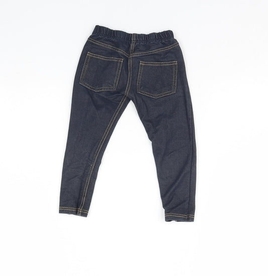 Nutmeg Girls Blue Denim Skinny Jeans Size 2 Years