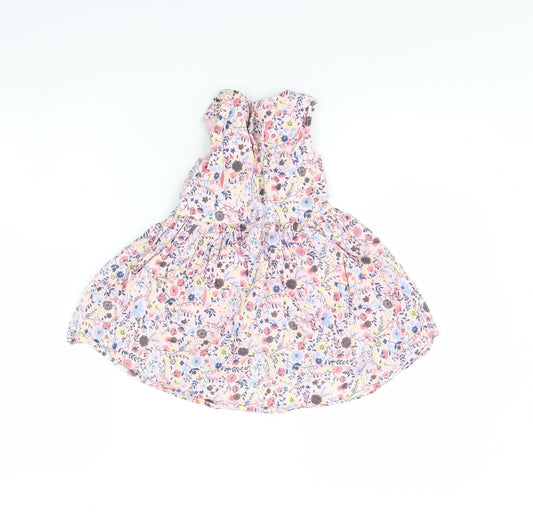 NEXT Girls Pink Floral Fit & Flare Size 18 Months