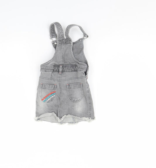 M&Co Girls Grey Denim Mini Size 2 Years - Rainbow