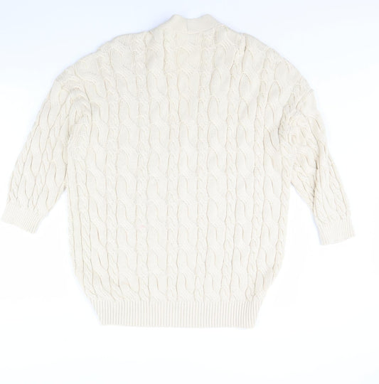STR Womens Ivory Cardigan Jumper Size M