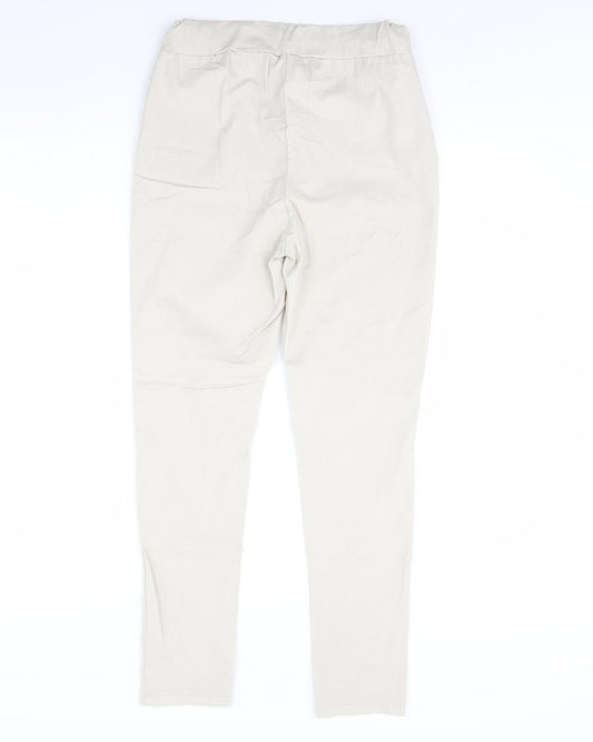 Womens UK Size 28 in Preworn Regular Fit Beige Trousers