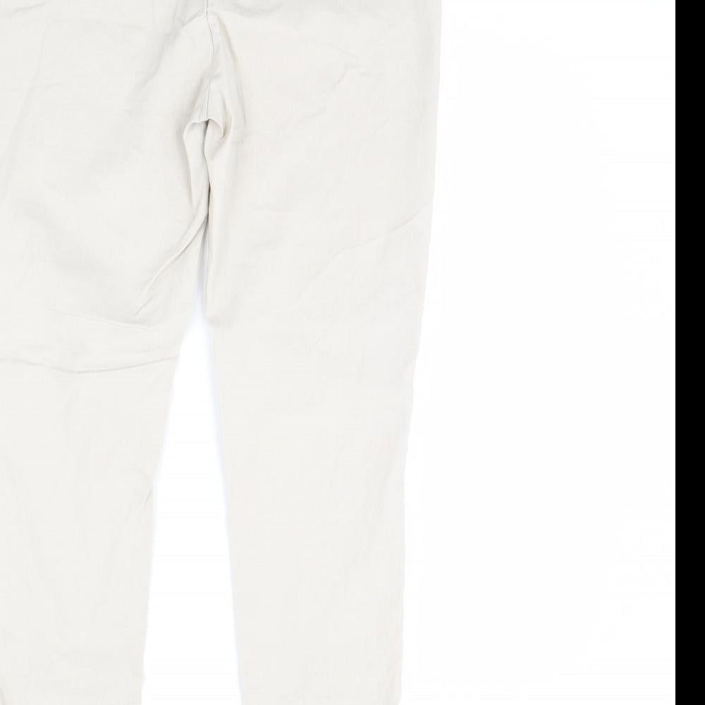 Womens UK Size 28 in Preworn Regular Fit Beige Trousers