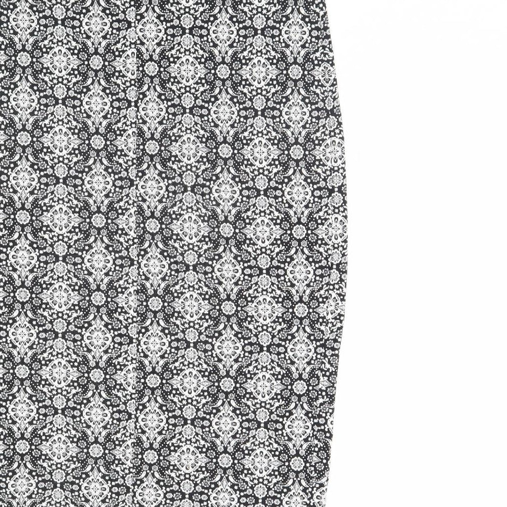 George Womens White Fair Isle Bandage Skirt Size 10