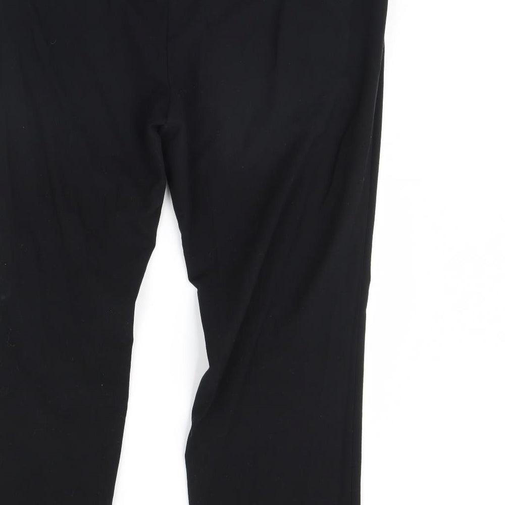 M&S Womens Black Dress Pants Trousers Size 40 in L31 in