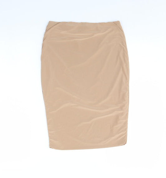 Rare London Womens Beige Mini Skirt Size 26 in