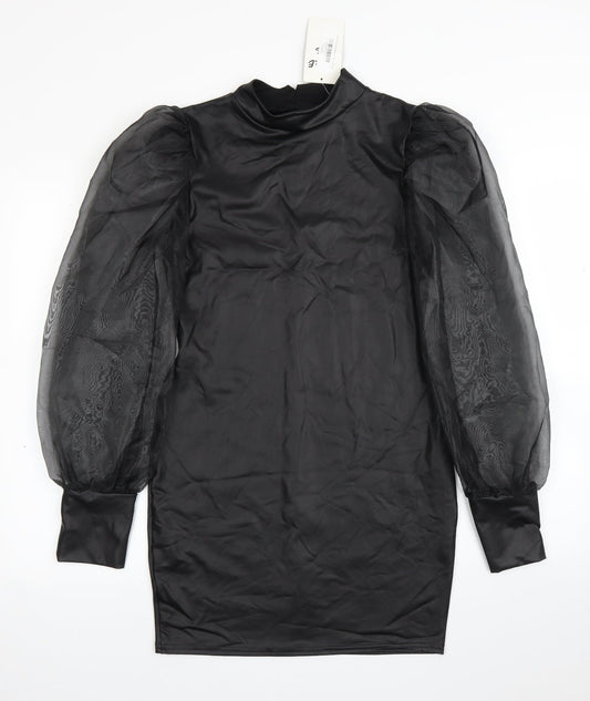 Edge Street Womens Black A-Line Size 8