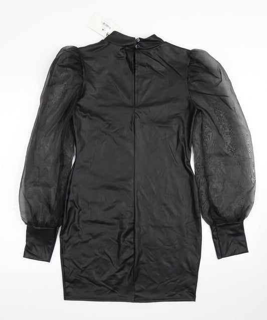 Edge Street Womens Black A-Line Size 8