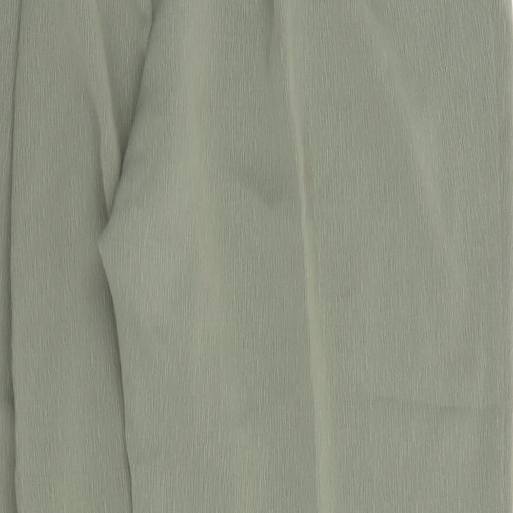 Womens UK Size 20 Design Essentials Regular Fit Capri Green Trousers