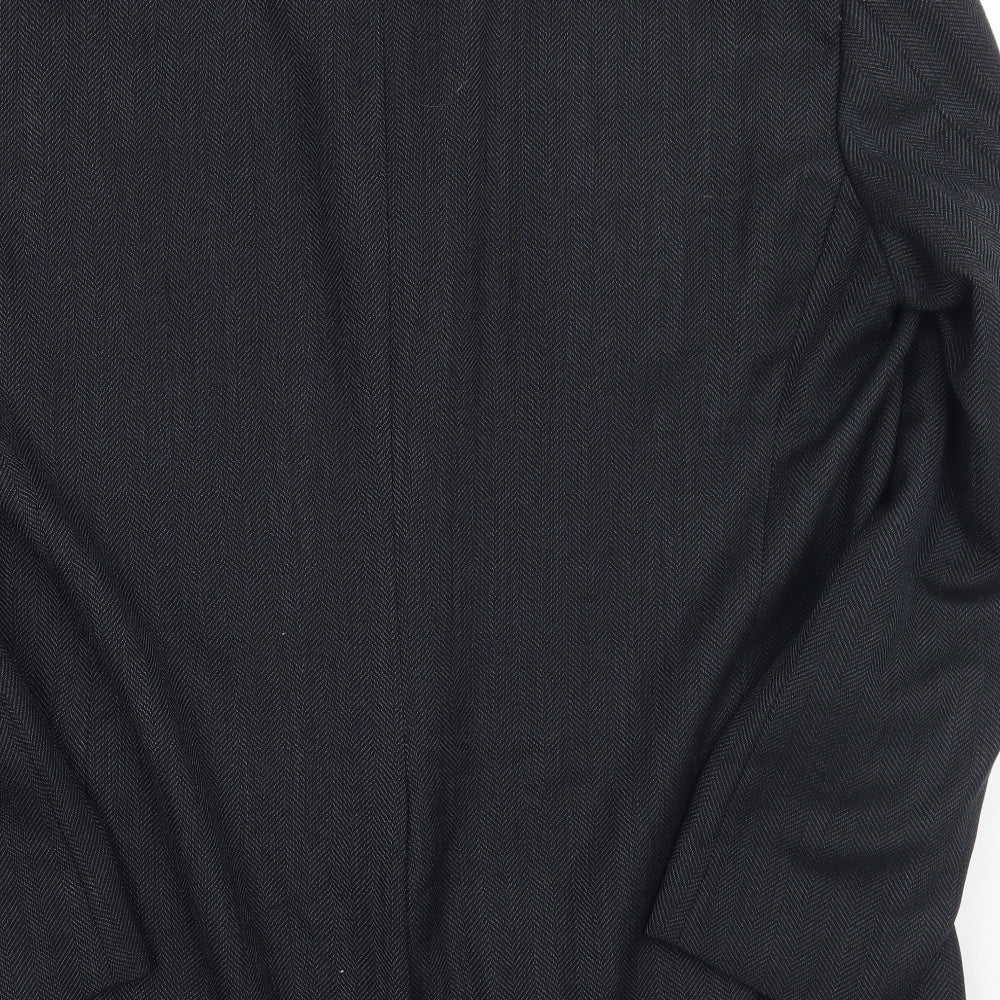 Mens UK Size Preworn Regular Black Suit Jacket