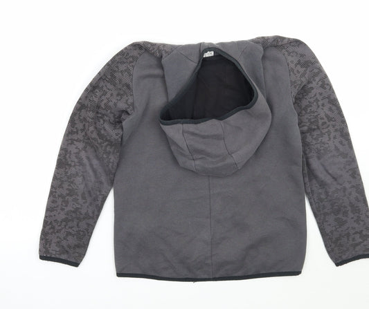 DECATHLON Girls Grey Pullover Hoodie Size 10 Years