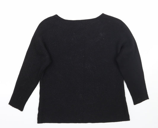 Womens UK Size M H&M Black Pullover Jumper
