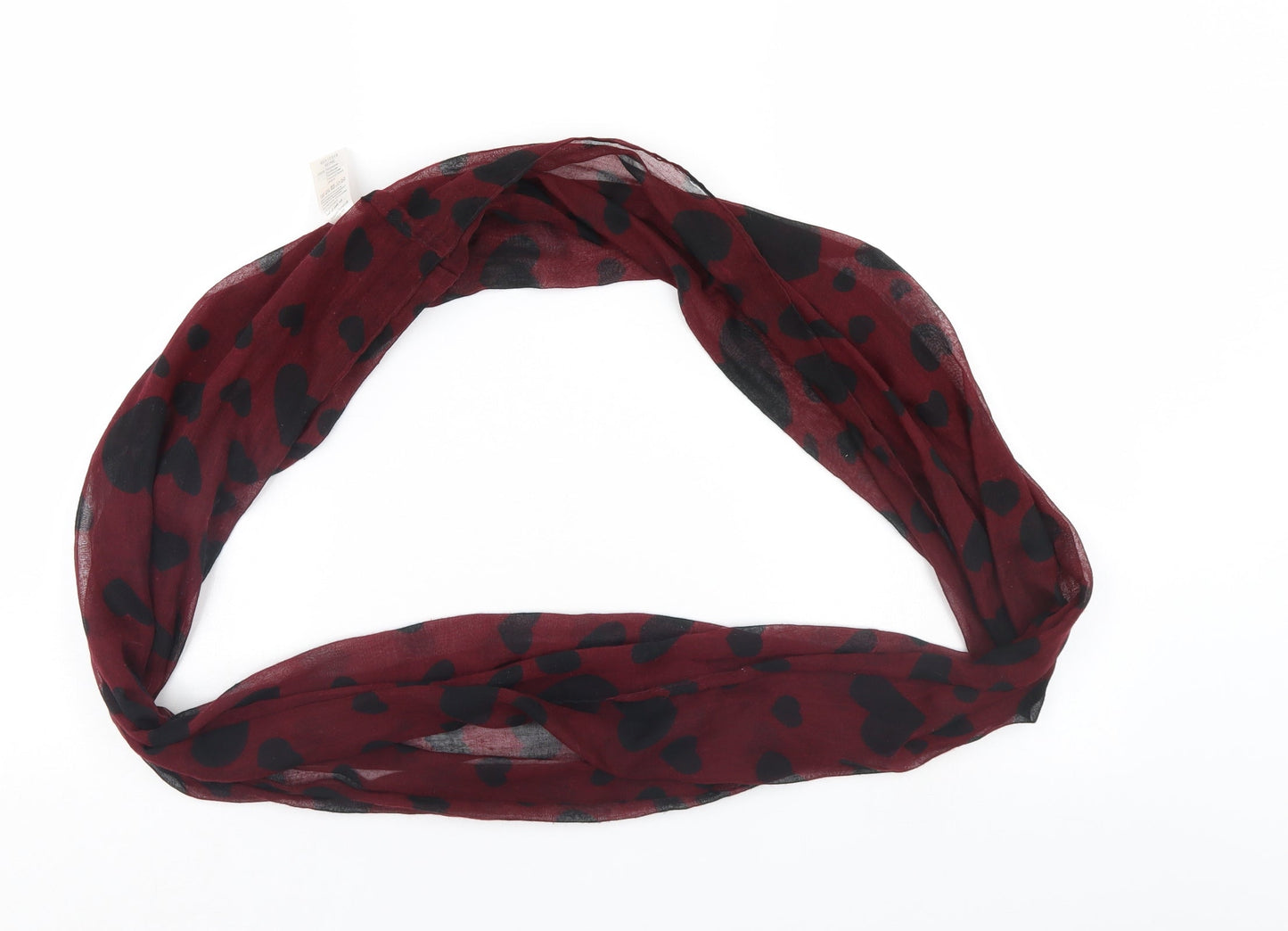 Peacocks Womens Red Polka Dot Scarf