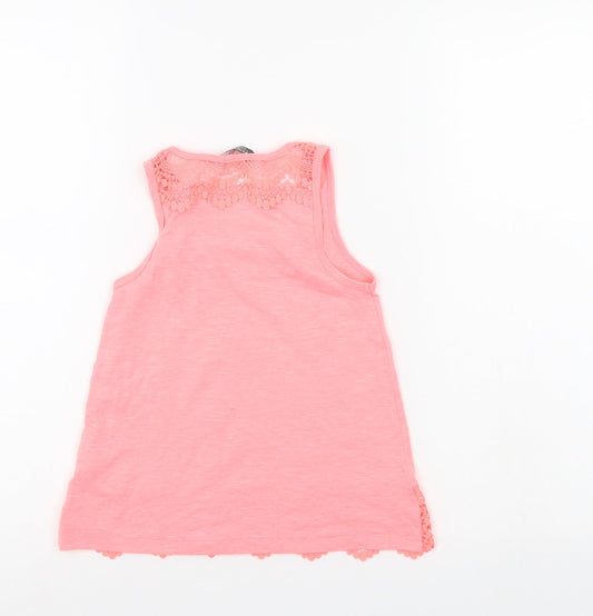 Primark Girls Pink Basic Tank Size 7-8 Years
