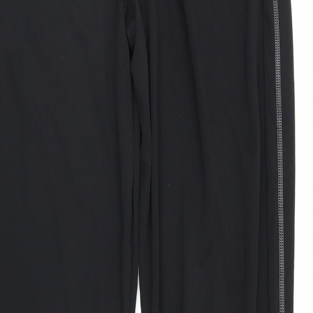 Mens UK Size 30 Preworn Regular Fit Sweatpants Black Trousers