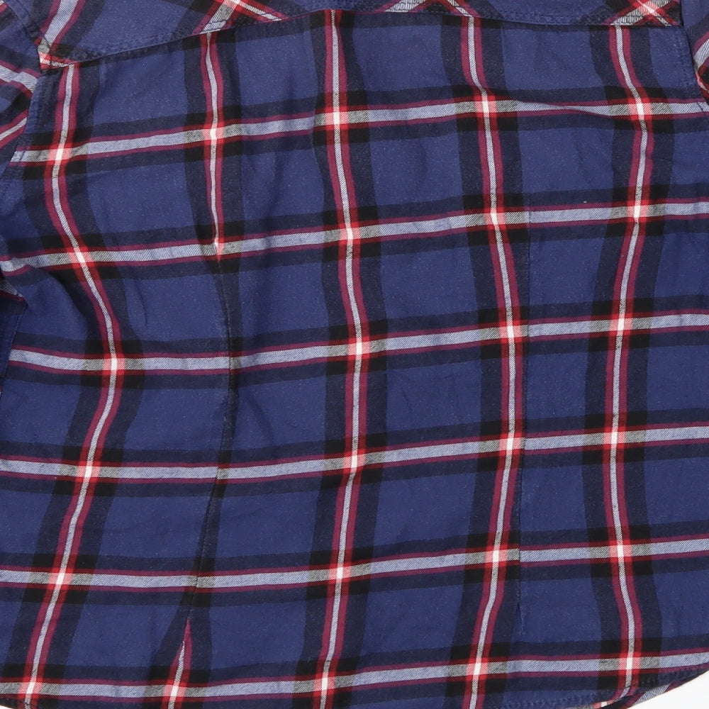 Womens UK Size 8 H&M Purple Basic Button-Up
