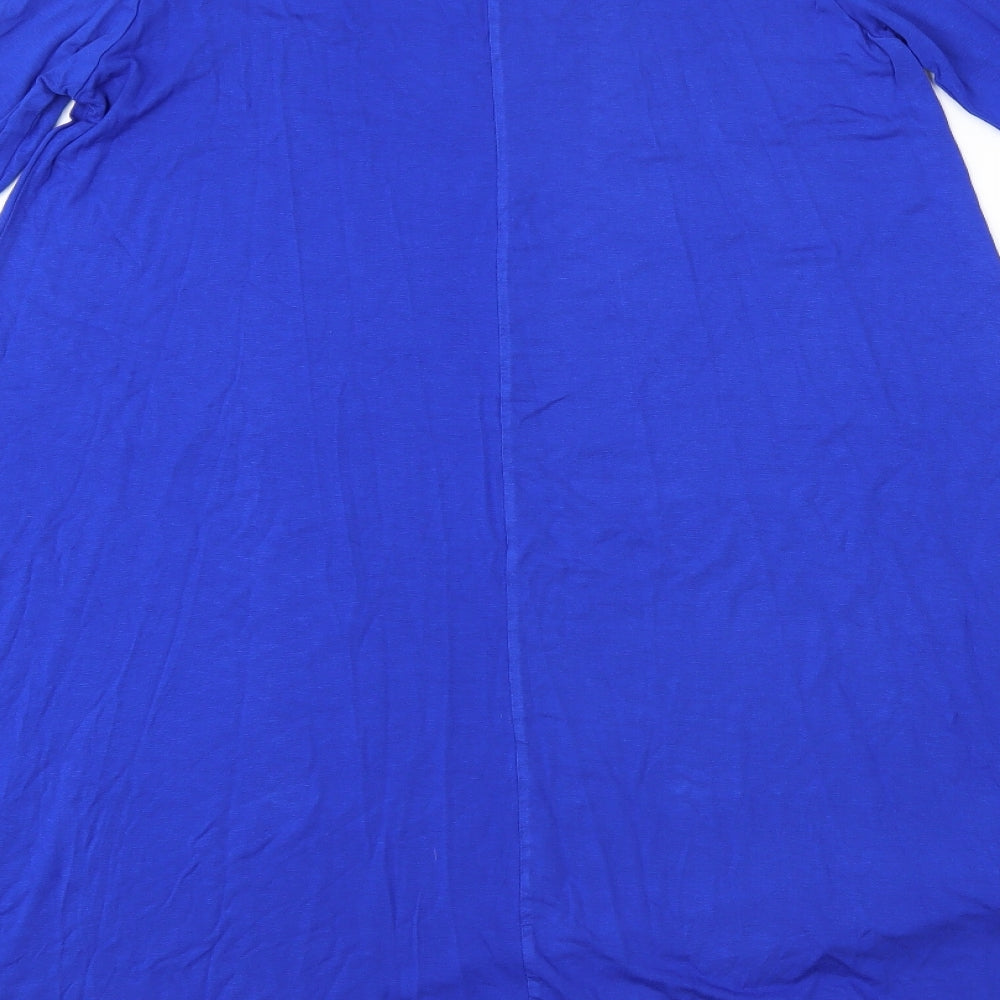 Be You Womens Blue T-Shirt Dress