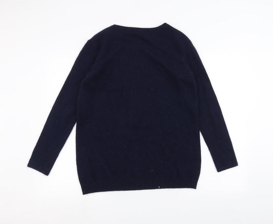 Illustrated People Womens Blue Pullover Jumper Size S