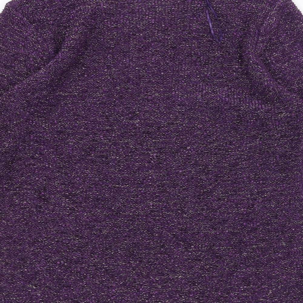 Womens UK Size M BM Purple Pullover Jumper