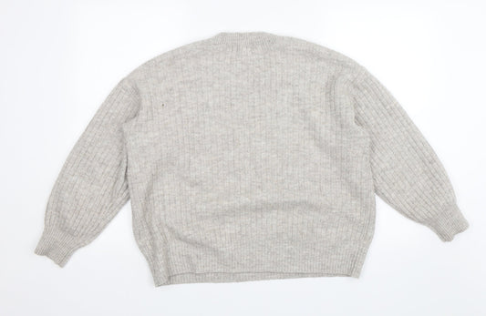 Womens UK Size M H&M Grey Pullover Jumper